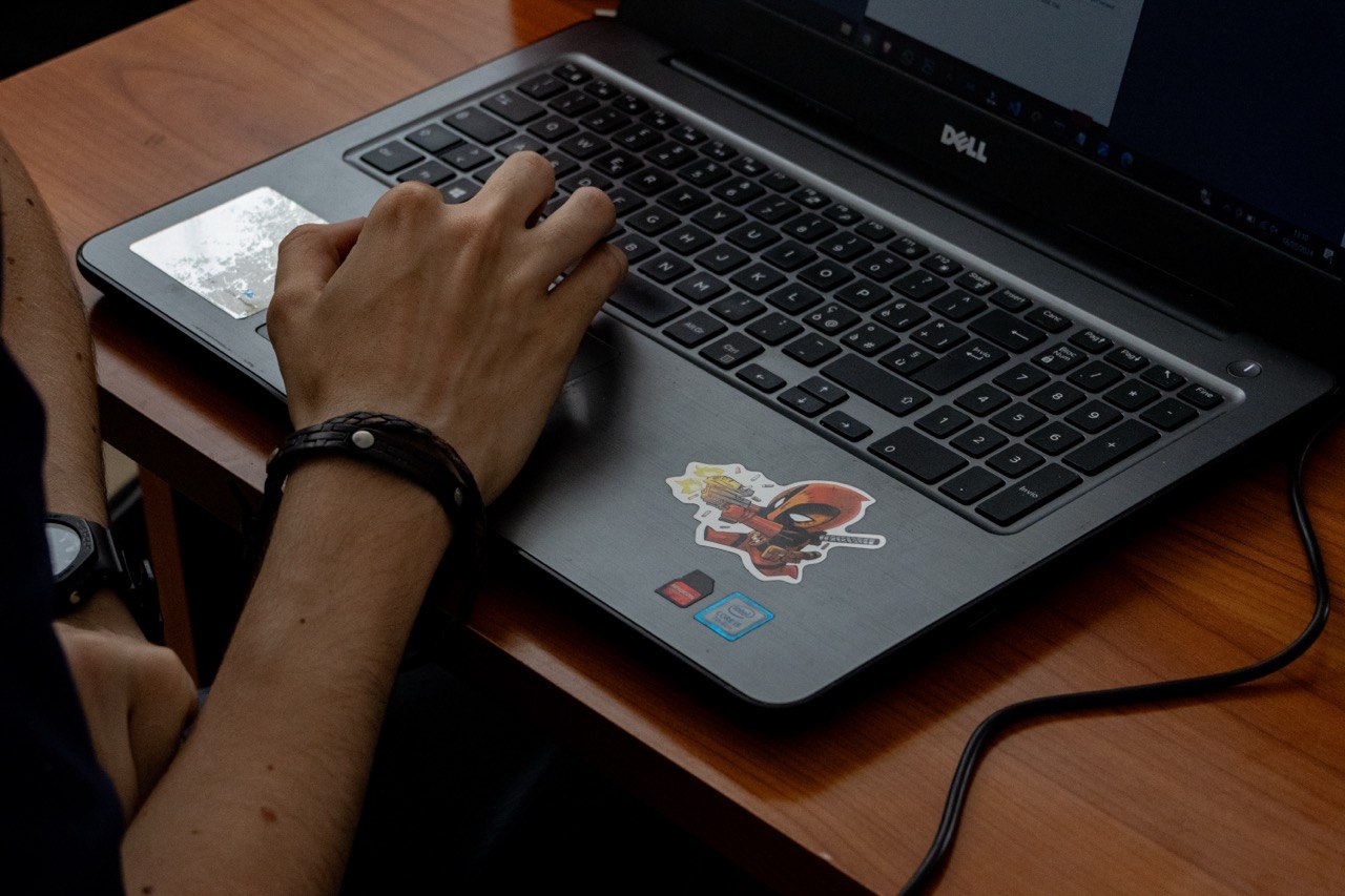 Michele Gentile at the PC