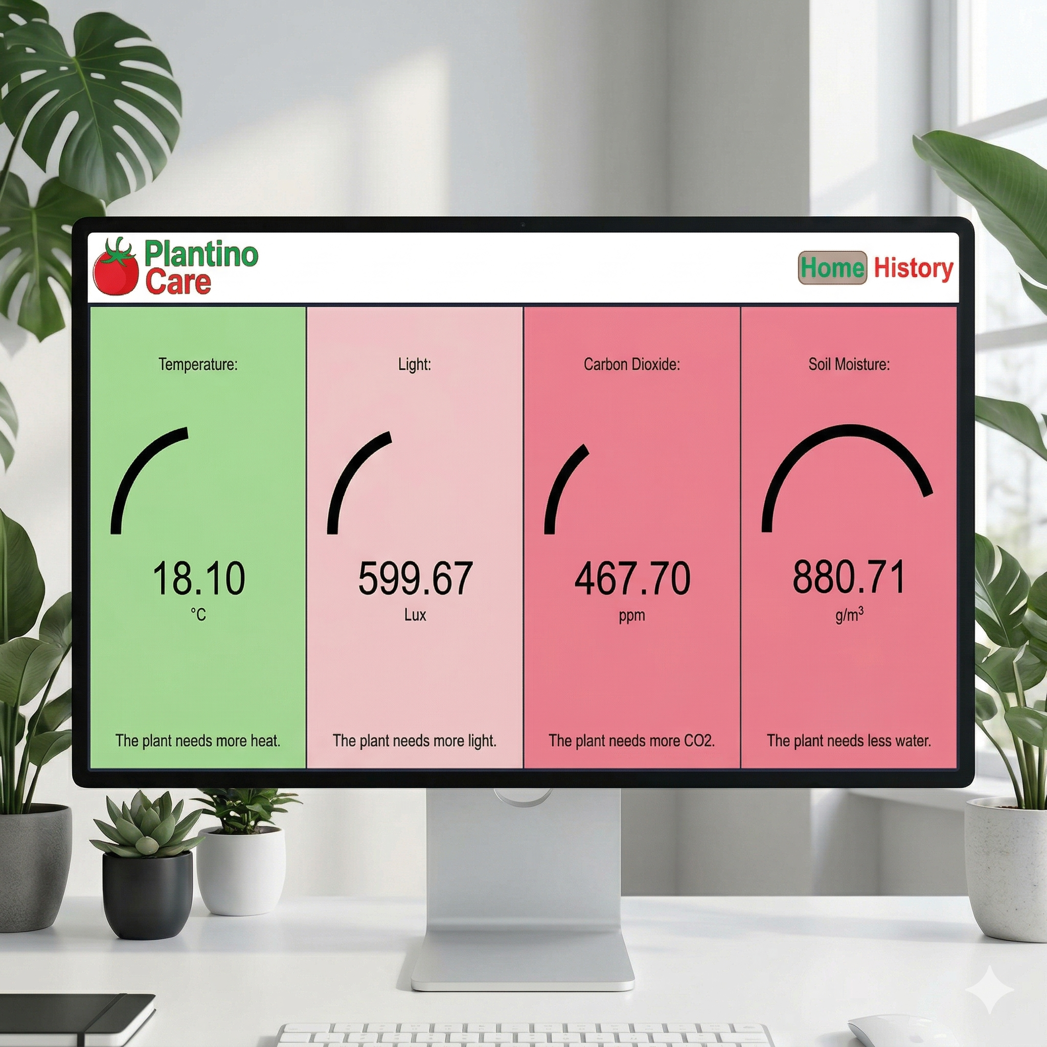 PlantinoCare Dashboard Demo